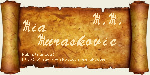 Mia Murašković vizit kartica